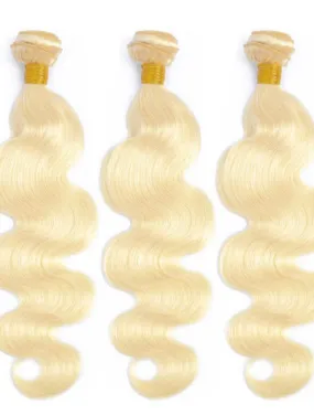 12A 100% Virgin Human Hair - Blonde Body Wave 3 Bundle Deal