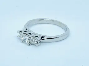 18ct Diamond 0.50cts Ring - Size K