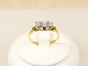 18ct Gold & Diamond Trilogy Ring