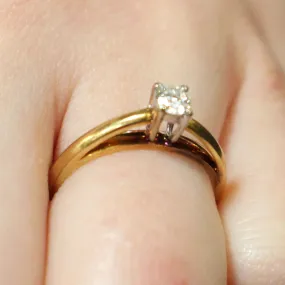 18ct gold diamond solitaire