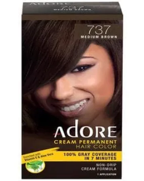 Adore Cream Permanent Hair Color - Medium Brown 737