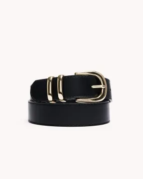 AMANI BELT - BLACK-GOLD