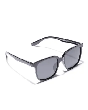 Black Toned with Polarised Lens Rectangle Sunglass for boy