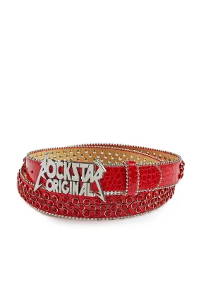 Blaze Rockstar Red Logo Belt