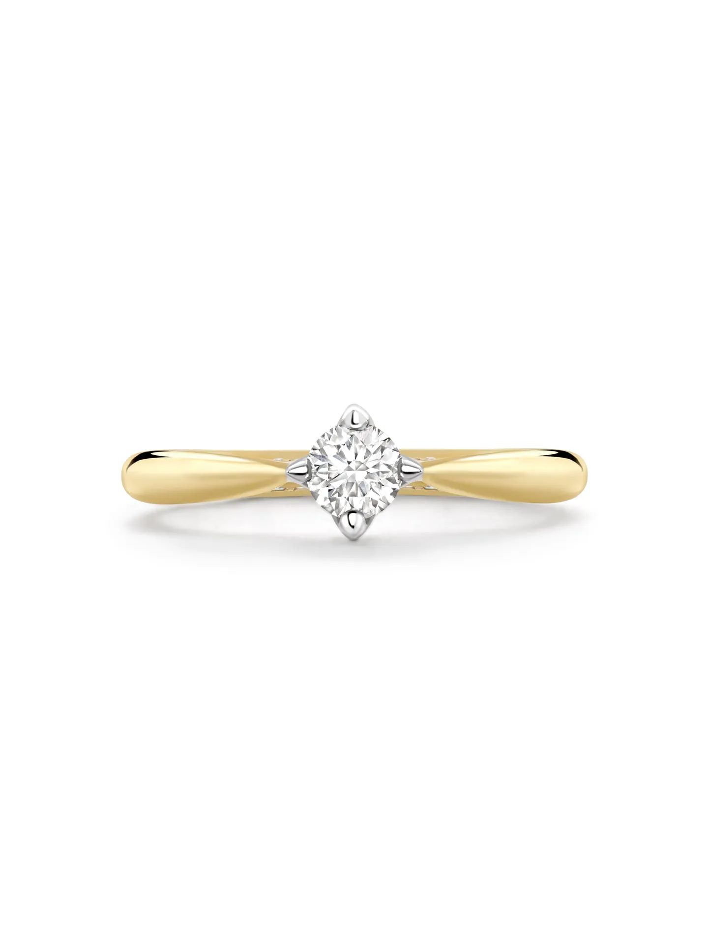 Boodles Brilliance Yellow Gold Diamond Engagement Ring 0.25 Carat