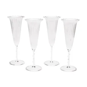 Bouquet Glass Stemware - Set of 4 - Champagne