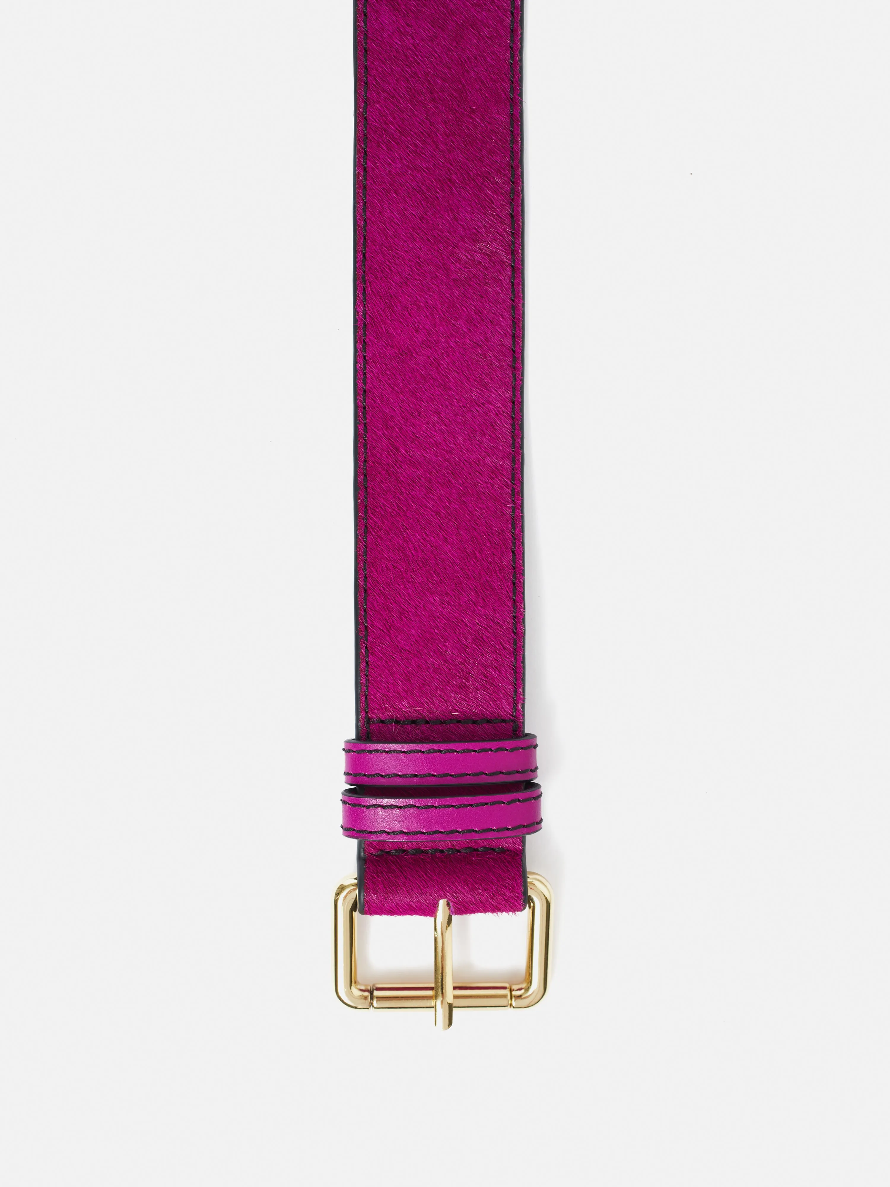 Calf Hair Jean Belt | Pink