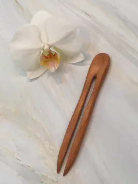 Cherry Wood hairpin, wooden hairpin, shawl pin