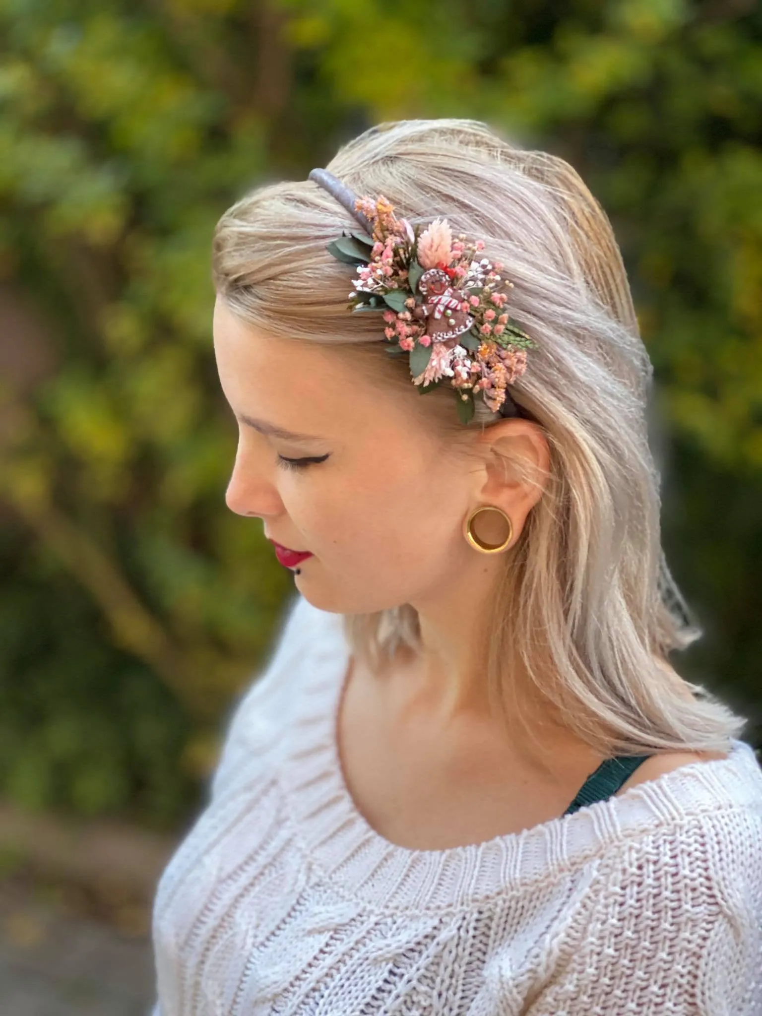 Christmas headbands with gingerbread