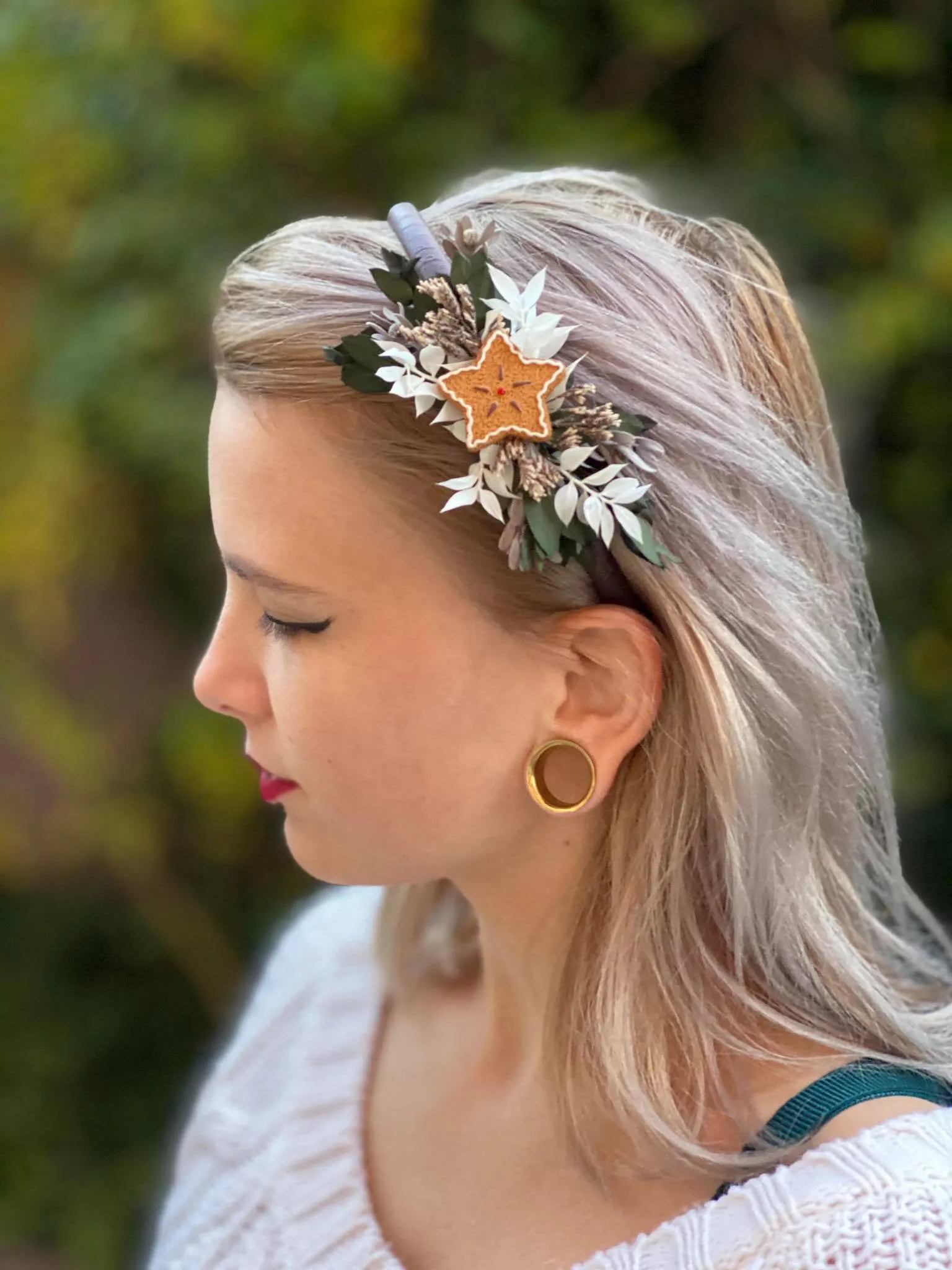 Christmas headbands with gingerbread