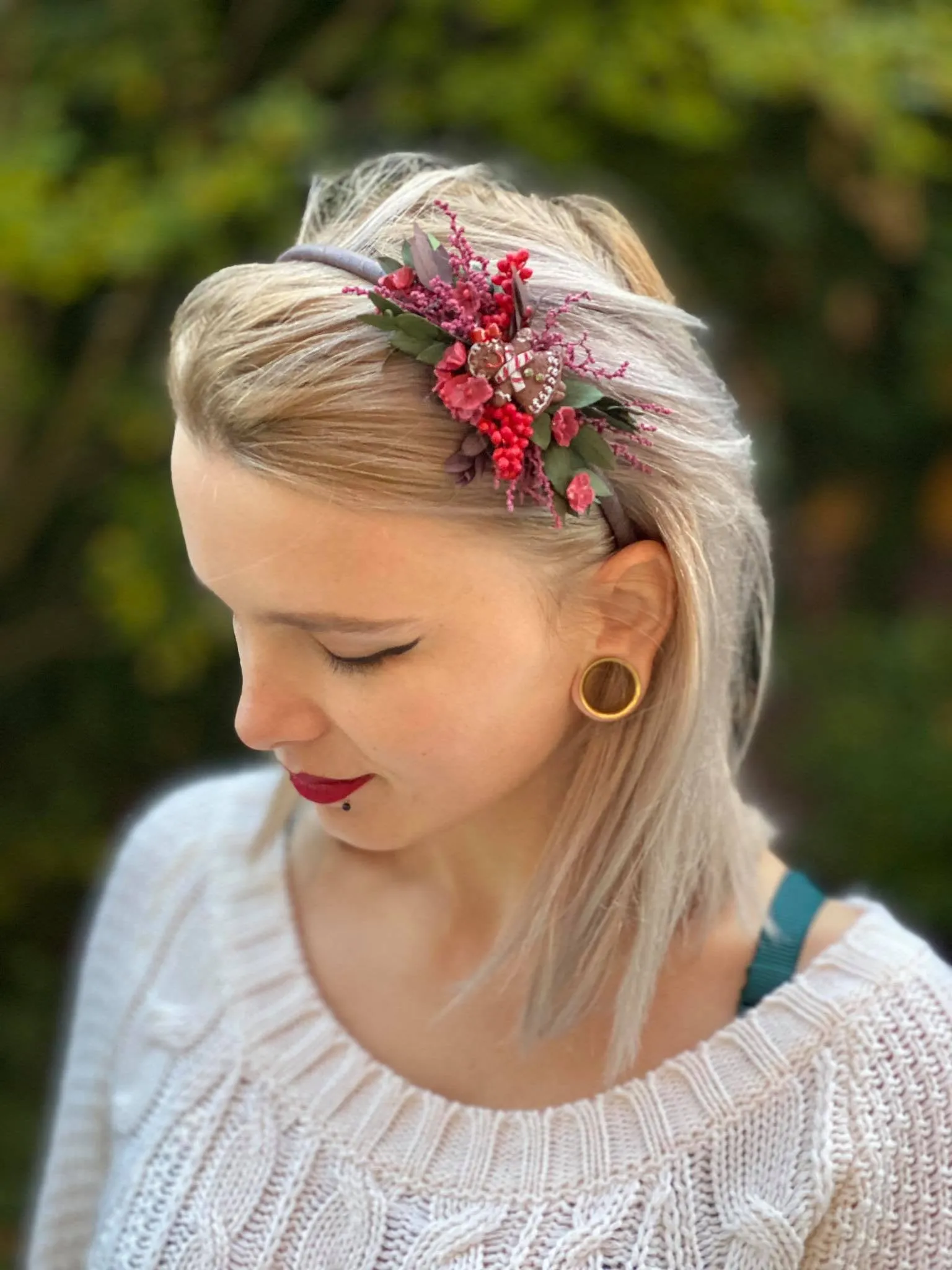 Christmas headbands with gingerbread