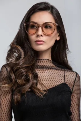 Copper Transparent Vintage Sunglasses