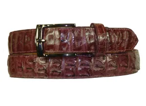 Crocodile Belt Burgundy