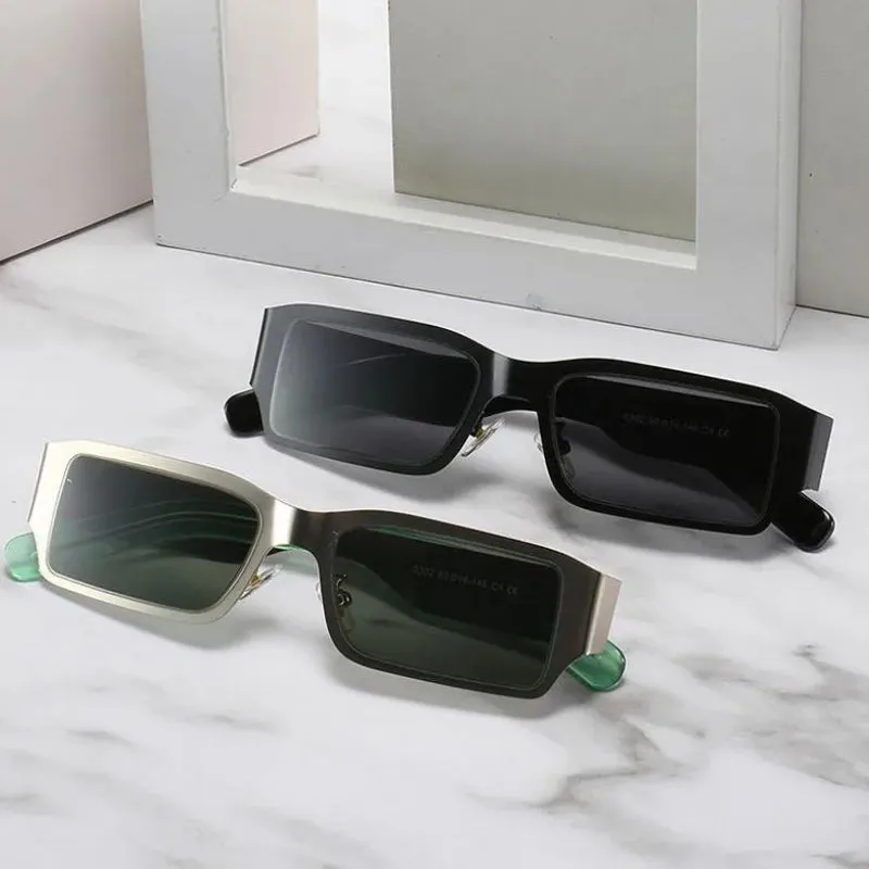 Cyberpunk Rectangle Metal Sunglasses