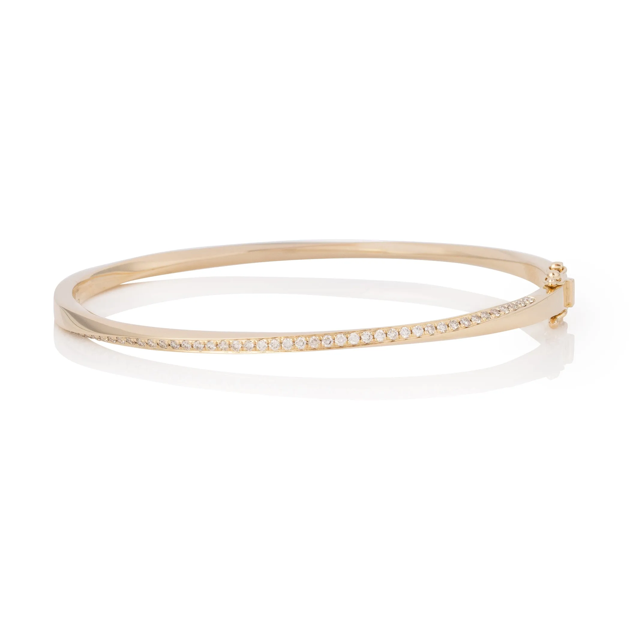 Diamond Twist Bangle