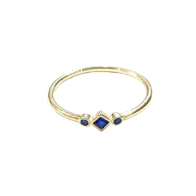 Geovana Diamond Sapphire Ring