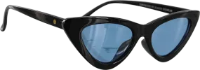 GLASSY BILLIE POLARIZED SUNGLASSES - BLACK BLUE