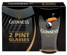 Guinness Toucan Pint Glass (set of 2)