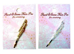 Hair Pin Pearl&Stone /Hp-12