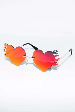 Hearts on Fire Sunglasses - Red