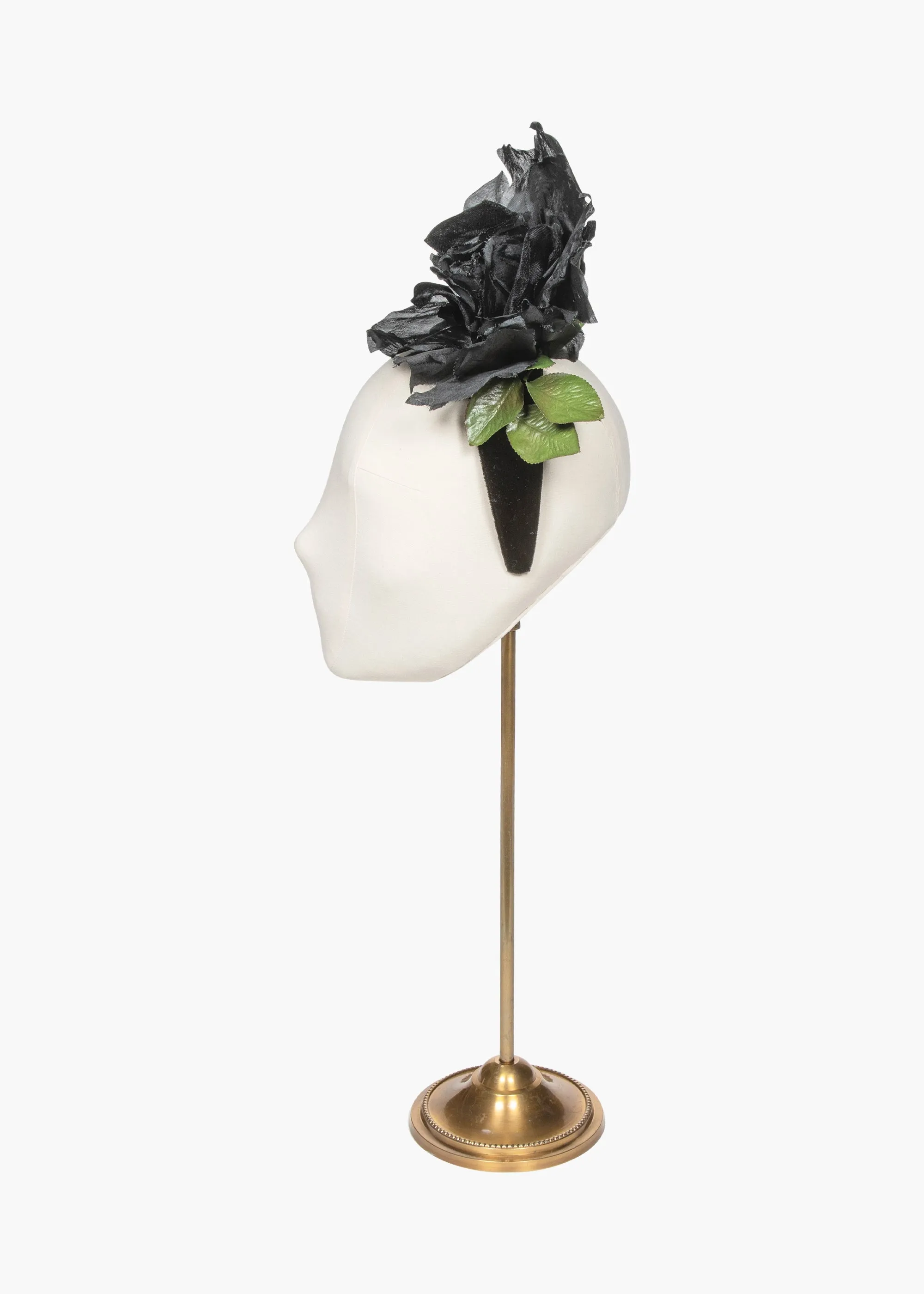 Jennifer Behr x New York Vintage Nanette Headpiece -- Black