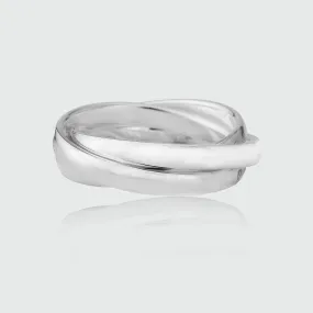 Knightsbridge Sterling Silver Russian Wedding Ring