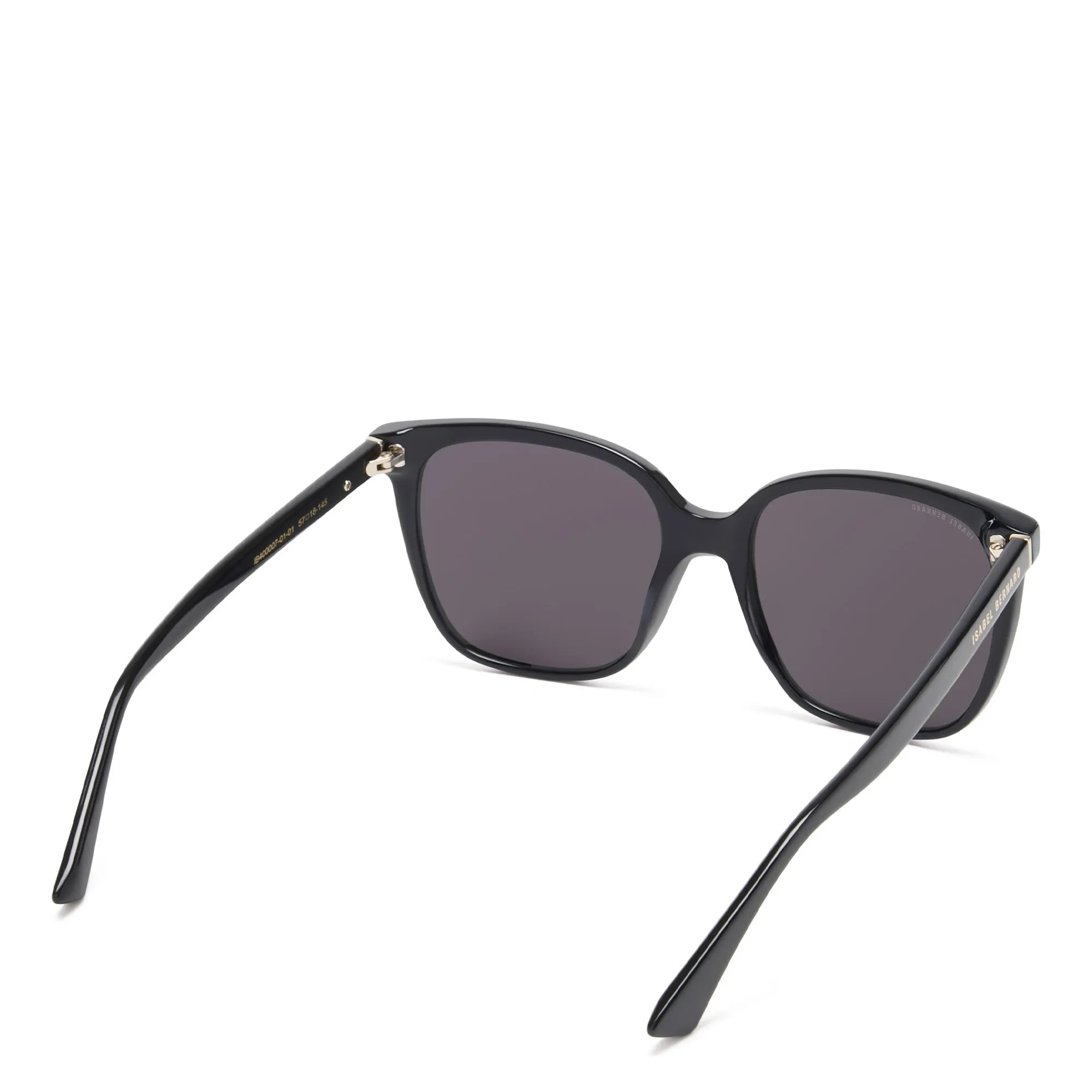 La Villette Raison black square sunglasses with black lenses