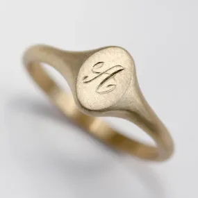 Monogram Oval Signet Ring