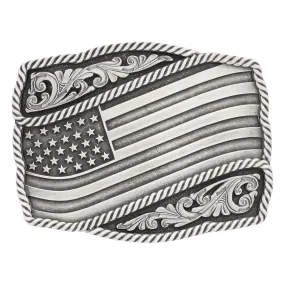 Montana Silversmiths® Attitude Waving Flag Belt Buckle