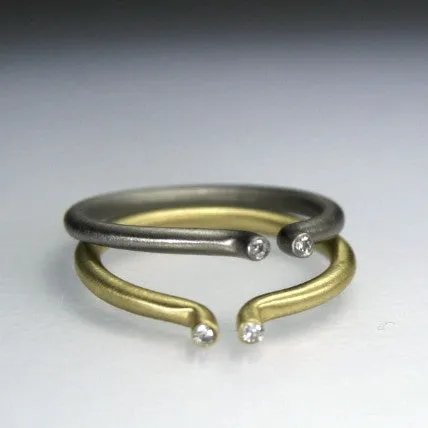 Round and Round Wedding Rings