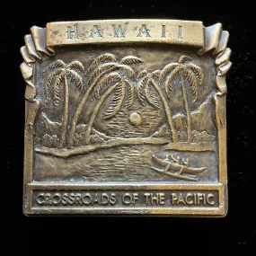 SOLD Bergamot/Siskiyou Vintage 1977 Brass Buckle, Hawaii