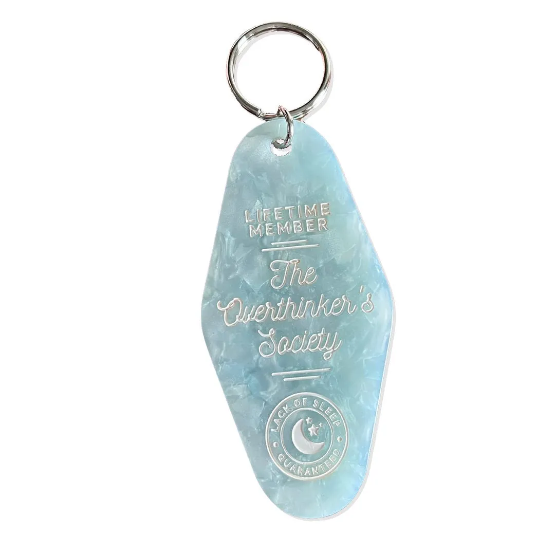 'The Overthinker's Society' Motel Keychain