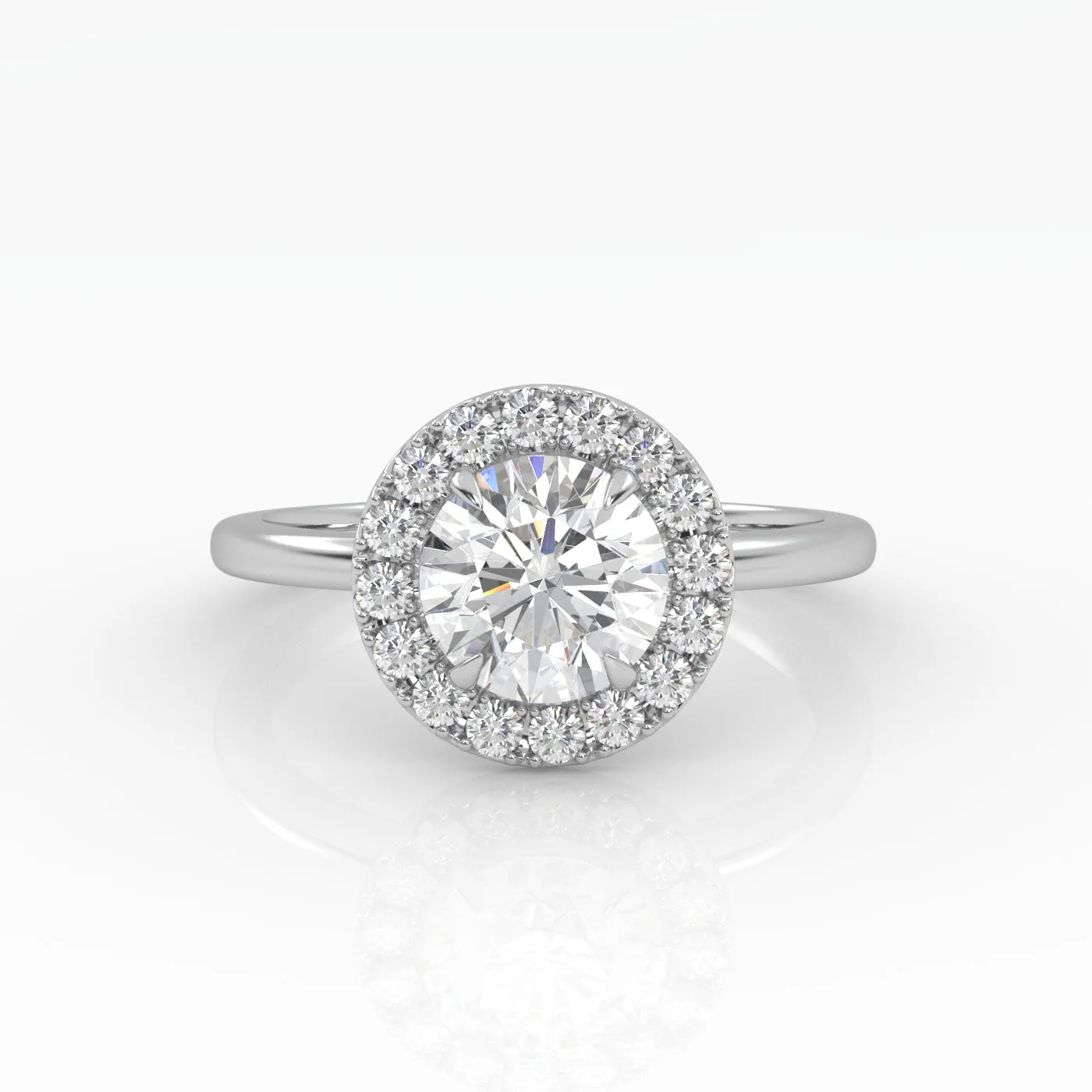 The Round Solitaire with Halo