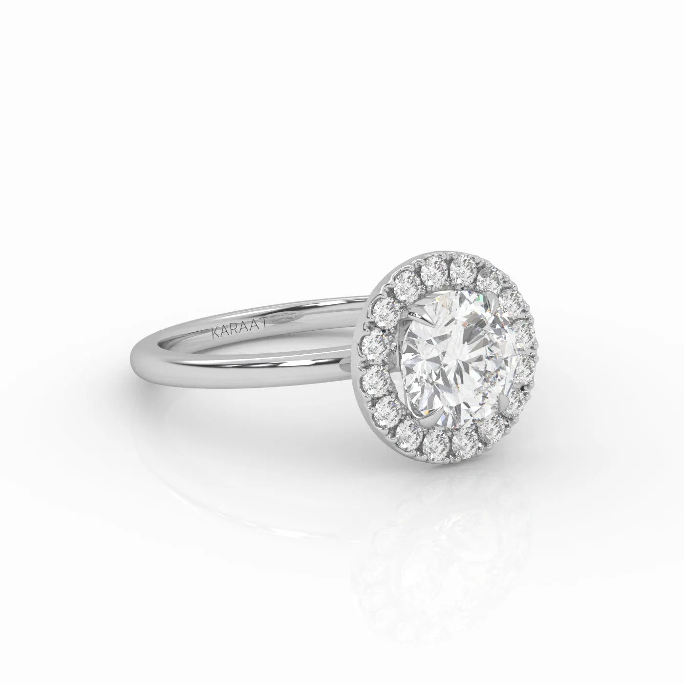 The Round Solitaire with Halo