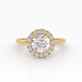 The Round Solitaire with Halo