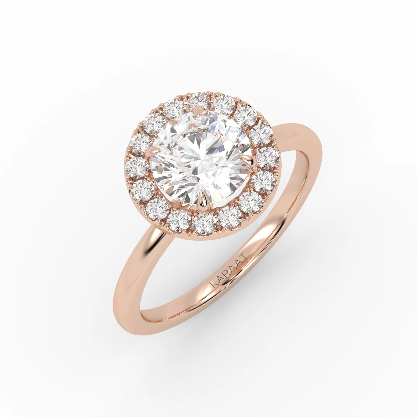 The Round Solitaire with Halo