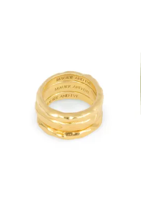 TRIPLE STACK RING SET - GOLD