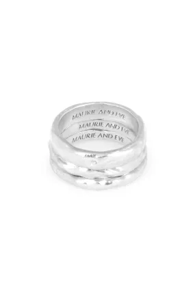 TRIPLE STACK RING SET - SILVER